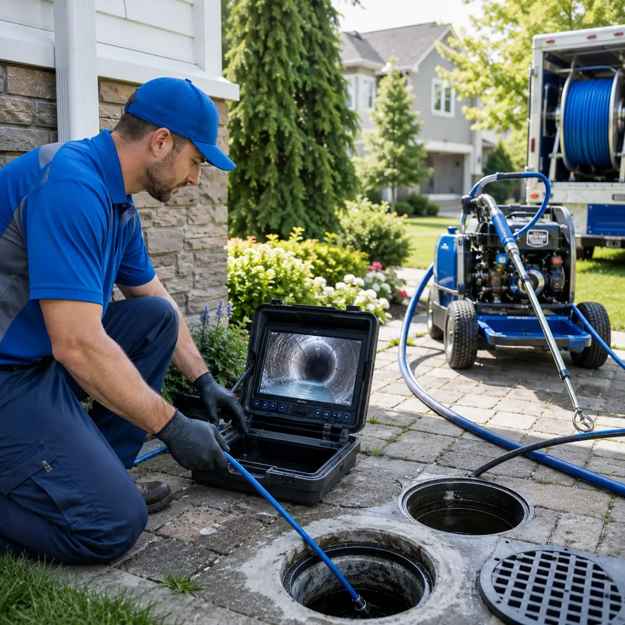 Outdoor drain cleaning professionals serving Chili, WI